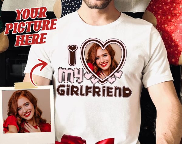 I Love My Girlfriend Shirt, I Love My Girlfriend Shirt Custom, I Heart My Girlfriend Shirt, LGBT Couples Shirts, LGBTQ+ Month Gifts, send pictures by email