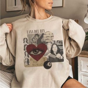 Vintage Lana Del Rey T-Shirt, Sweatshirt, Retro Lana Del Rey Shirt, I Love Lana Del Rey, Gift For Him, Cool Slutty, Gift For Her, Trendy