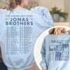 Jonas Brothers World Tour Double-Sided Shirts, Five Albums One Night The Tour 2023 Shirts, Vintage Jonas Brothers Shirts, Jonas Brothers Tee