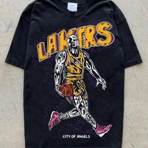 Warren Lotas ” CIty of Angeles ” Lakers nba T-shirt | NBA lakers shirt, Lebron james vintage nba shirt Basketball Shirt