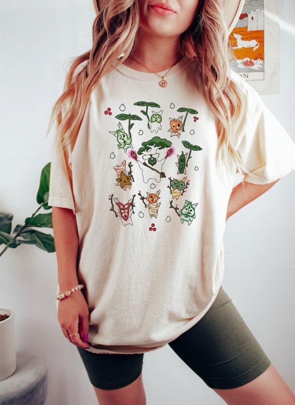 Zelda Korok Shirt, Breath of the Wild Hylia Shirt, Plant Lover Sweatshirt, Floral Sweatshirt, Aesthetic Woman Shirt, Gamer Shirt, Trendy Now