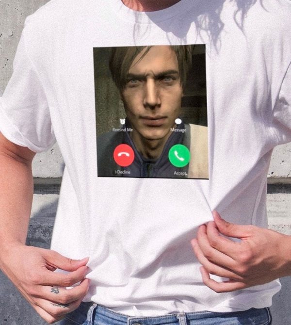 Leon FaceTime Meme Shirt, Leon Kennedy Tee, Resident Evil 4 Remake 2023 shirt