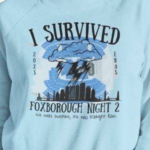 I Survived Foxborough Night 2 Sweatshirt, Eras Tour Foxborough Shirt, Foxborough Night Two Shirt, Taylor Concert Shirt, Eras Sweatshirt