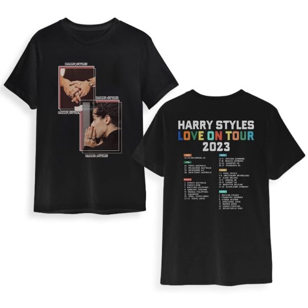 Harry Styles Love On Tour 2023 2 Sides Shirt, HS Love On Tour 2023,Harry Styles T-Shirt, Harry Styles Merch, HS Concert 2023,HS Fan T-shirt.