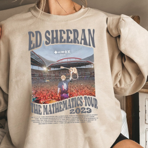 Vintage Ed Sheeran The Mathematics Tour Shirt, 2023 Ed Sheeran Tour Shirt, Ed Sheeran Vintage Gift for Fans