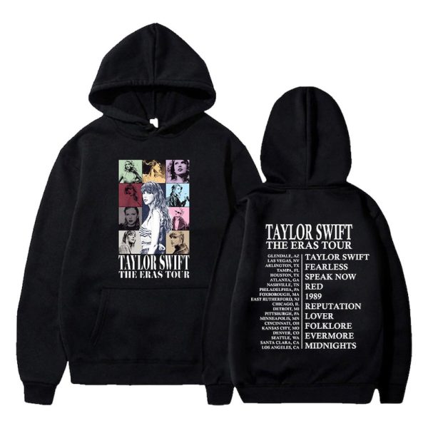 Get ready for the Taylor The Eras Tour 2023 with the exclusive Long Sleeve Hoodie – Shop now for the ultimate tour merch experience