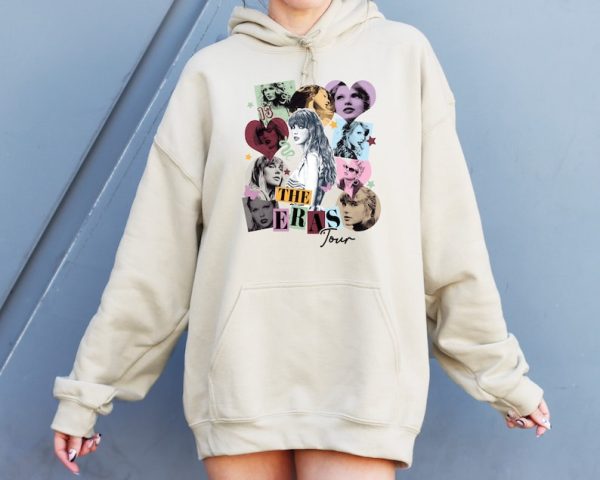 Retro Eras Tour Sweatshirt, Y2K Taylor Swift Hoodie, Music Concert Apparel, 2023 Tour Clothing, Taylor Swift Retro Top, Retro Music