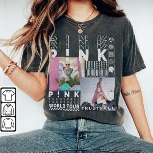 P!nk Music  T-Shirt, Sweatshirt Y2K Merch Vintage 90s Pink Summer Carnival 2023 Tour Tickets Album Trustfall