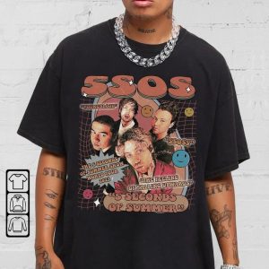 5 Seconds Of Summer Music Shirt, 5SOS Album Vintage Graphic Y2K 90s, 5SOS Show World Tour 2023 Ticket Gift For Fan Unisex Shirt