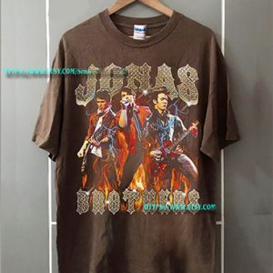 Jonas Brothers Heavy Metal Vintage Unisex Shirt, Vintage Jonas Brothers TShirt , Jonas Brothers 90s retro design graphic tee