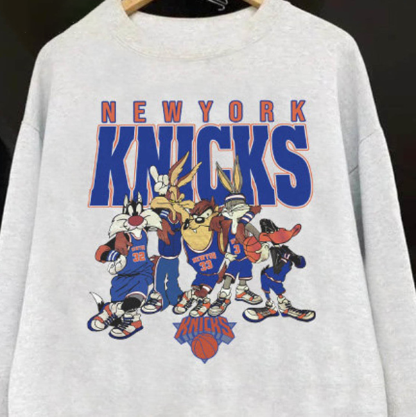 Vintage NBA New York Knicks Looney Tunes T-Shirt, New York Knicks Shirt, Basketball Shirt, Unisex Shirt, Vintage Style, Graphic Shirt