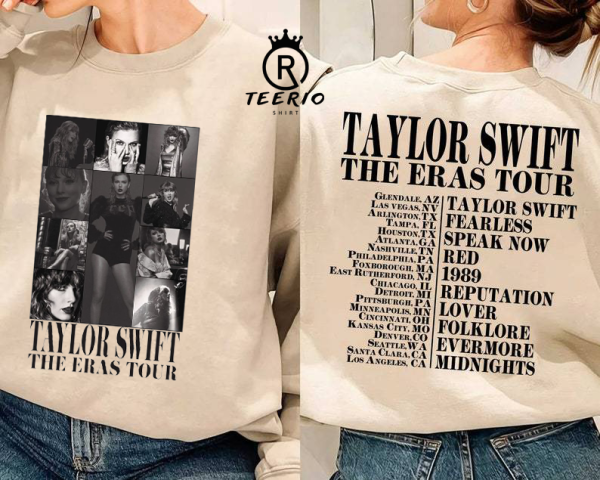 The Eras Tour shirt, swiftie merch, T.S. Eras, Eras Tour 2023 Shirt, Vintage The Eras Tour Vintage Shirt, 2 Side Tay.lor’s T-Shirt, Swif Fan