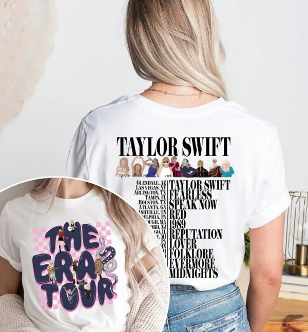 Retro Taylor The Eras Tour Shirt, The Eras Tour, Taylor Swiftie Shirt, Swiftie Tour Tee, Y2k TS The Eras Tour 2023 Midnights Sweatshirt