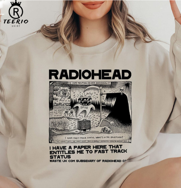 Radiohead Shirt Vintage, 90s Style Music Band T-Shirt