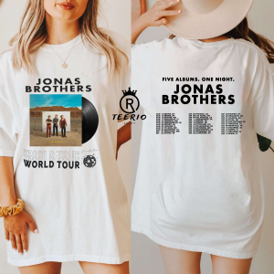 Jonas Brothers Five Albums One Night The Tour 2023 Shirt, Jonas Brothers Band Fan Shirt, Jonas Brothers 2023 Tour Shirt, Jonas Brothers Fan