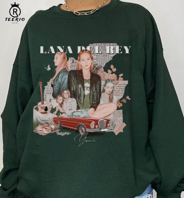 Vintage Happiness Is A Butterfly Sweatshirts, Lana Del Rey Cigarette Lipstick Merch, Norman Rockwell Album Shirts, Born To Die Tee Crewneck