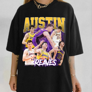 Austin Reaves Shirt, Basketball shirt, Classic 90s Graphic Tee, Unisex, Vintage Bootleg, Gift, Retro