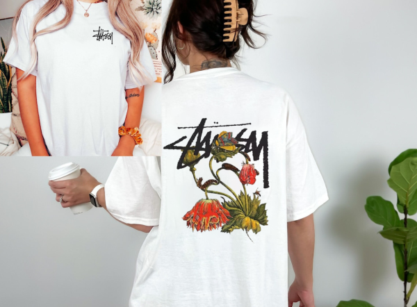 Stüssy T-Shirt Oversized Graphic Handmade Clothing Unisex Clothing Winter Clothing Y2K 90s 70s Fairy grunge aesthetic Gift