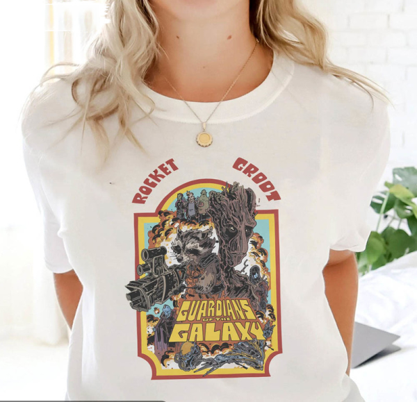 Rocket And Groot Guardians Of The Galaxy Funny Shirt