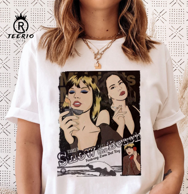 Taylor Swiftie ft Lana Del Rey song comic shirt | Snow in the Beach track no4 | Fan Gift