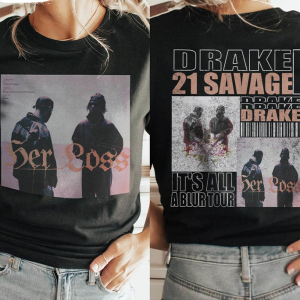 Drake T-shirt | 21 Savage T-shirt | Her Loss Album Shirt | It’s All a Blur Tour T-shirt