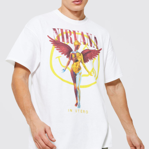 Nirvana Unisex Shirt Vintage Band Tee In Utero Nirvana Tour 90s Shirt Kurt Cobain Oversized Music Rock Festival Clothes