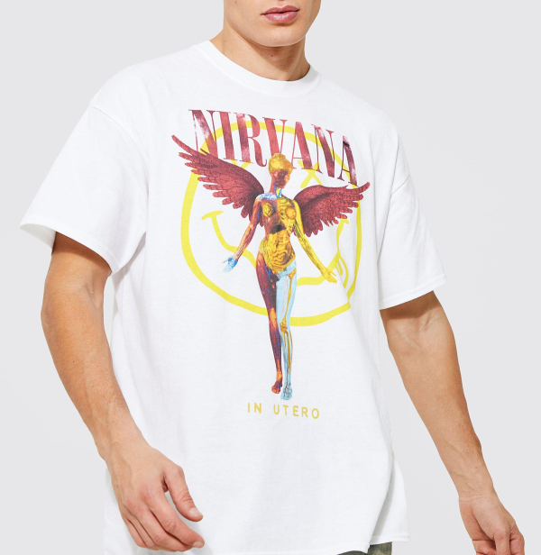 Nirvana Unisex Shirt Vintage Band Tee In Utero Nirvana Tour 90s Shirt Kurt Cobain Oversized Music Rock Festival Clothes