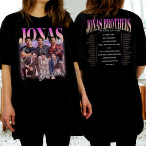 Jonas Brothers Tour Shirt, Jonas Retro 90’s shirt, Five Albums One Night Shirt