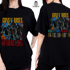 Guns N’ Roses Tour 2023 2 sides t-shirt| Gift for fan