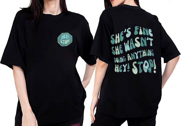 Hey Stop She Wasn’t Doing Anything She’s Fine Shirt, Taylor Swift Bad Blood Eras Tour Concert, Taylor Swift Concert Tee, Eras Tour T-shirt