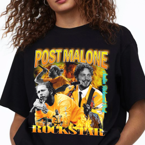 Post Malone Shirt, Vintage Post Malone Graphic Tee, Posty Rap Crewneck Unisex Post Malone Music T Shirt, Gift for Friend, Posty Fan Tee