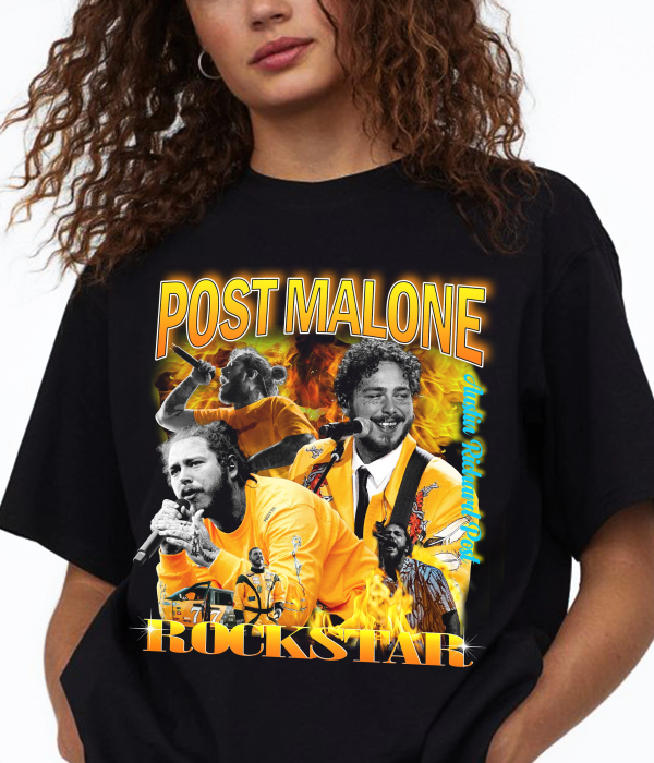 Post Malone Shirt, Vintage Post Malone Graphic Tee, Posty Rap Crewneck Unisex Post Malone Music T Shirt, Gift for Friend, Posty Fan Tee