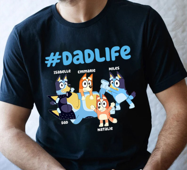 Custom Bluey Best Dad Ever Shirt, Bluey Dad Shirt, Father’s Day Gift, Cool Dads Club Shirt, Cool Dad Gift Bluey Shirt Funny Dad Shirt Dad Birthday