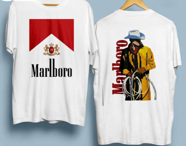 Marlboro Shirt, Vintage 80s Marlboro Cowboy T-shirt,Marlboro Cowboy Shirt, Marlboro Merch