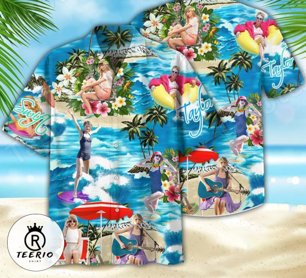 Taylor Swiftie Hawaiian Shirt | Tropical Summer Beach Shirt