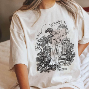 Vintage punisher Phoebe Bridgers Shirt, Phoebe Bridgers Tour 2023 Vintage Dragon Merch Unisex Tee Crewneck Sweatshirt Hoodie Fan Gifts