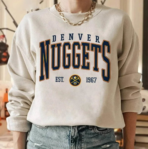 Denver Nugget, Vintage Denver Nugget Sweatshirt \ T-Shirt, Nuggets Sweater, Nuggets T-Shirt, Basketball Fan Shirt, Retro Denver Basketball