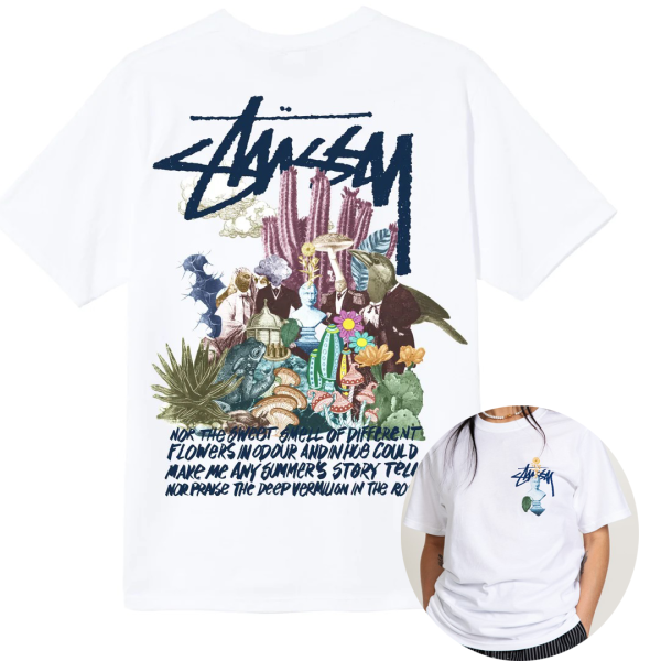 Stüssy T-Shirt Oversized Graphic Handmade Clothing Unisex Clothing Winter Clothing Y2K 90s 70s Fairy grunge aesthetic Gift