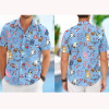 Bl.uey Hawaiian Shirt, 4Th Of July Shirt, Bl.uey And B.ingo Button Shirt, B.luey Patriotic Shirt