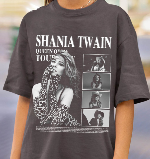 Vintage Shania Twain Shirt, Queen Of Me Tour Short Sleeve Unisex T-shirt