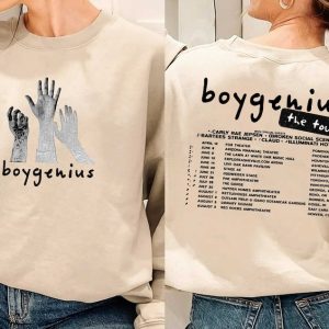 Boygenius Merch Sweatshirt Hoodie The Record Indie Rock Music Tour 2023 Phoebe Bridgers Julien Baker Lucy Dacus 20 dollars Tooth Tracklist