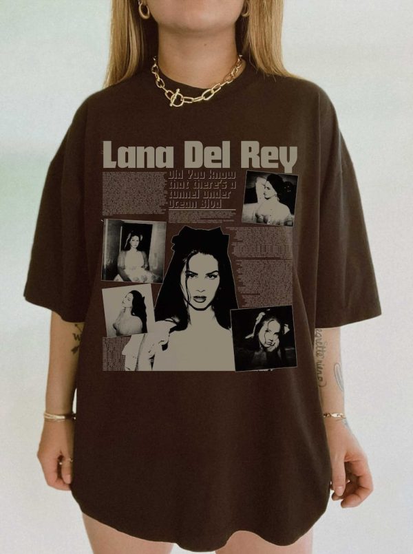 Lana Del Rey Did You Know That There’s A Tunnel Under Ocean Blvd Sweatshirt Hoodie Merch Honeymoon Graphic Tee Tracklist Vintage Retro Indie