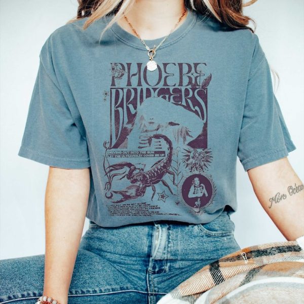 Comfort Colors® Phoebe Bridgers I Know The End Punisher Merch Lyric Tee Vintage Retro Reunion Tour Indie Rock Aesthetic Band Crewneck