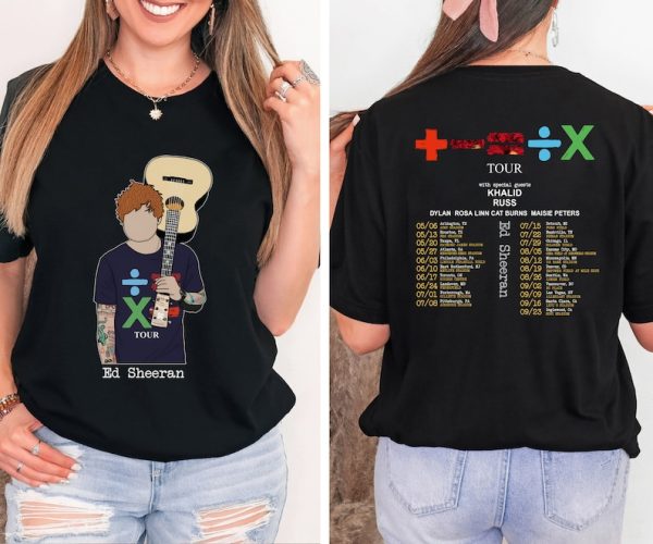 Ed Sheeran Tour 2023 T-Shirt, The Mathematics Shirt, Ed Sheeran Concert Tee, Country Music Shirt, 2023 Music Concert Tee, Sheerious Gift