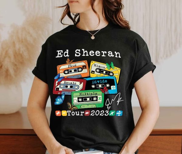 Ed Sheeran Shirt, Ed Sheeran Concert T Shirt, Mathematics America Tour Shirt, 2023 Music Concert Tee, Sheerious Gift, Country Music Shirt