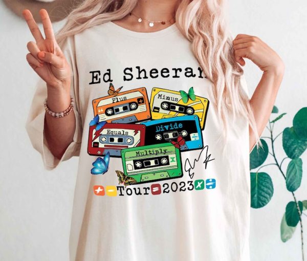 Ed Sheeran Shirt, Ed Sheeran Concert T Shirt, Mathematics America Tour Shirt, 2023 Music Concert Tee, Sheerious Gift, Country Music Shirt