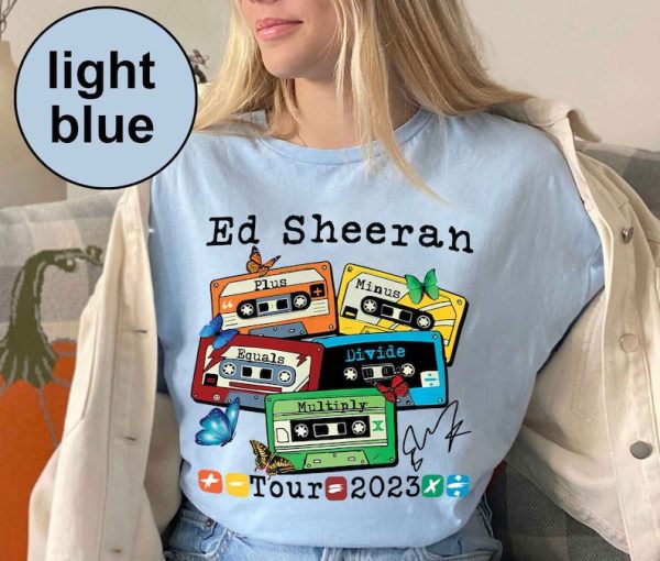 Ed Sheeran Shirt, Ed Sheeran Concert T Shirt, Mathematics America Tour Shirt, 2023 Music Concert Tee, Sheerious Gift, Country Music Shirt