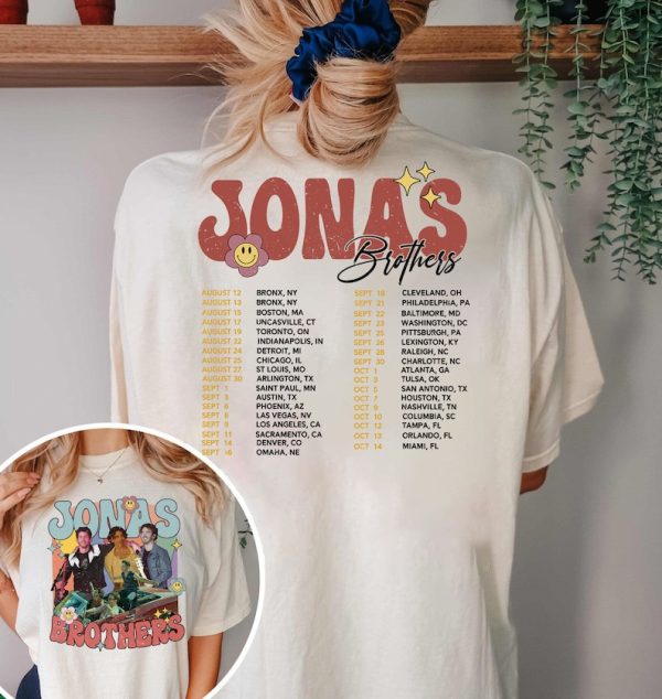 Retro Jonas Brothers Comfort Colors® Shirt, Joe Jonas Double sided shirt, Jonas Brothers Tour Shirt, Jonas Retro 90’s Sweater