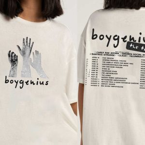 Boygenius Merch Sweatshirt Hoodie The Record Indie Rock Music Tour 2023 Phoebe Bridgers Julien Baker Lucy Dacus 20 dollars Tooth Tracklist