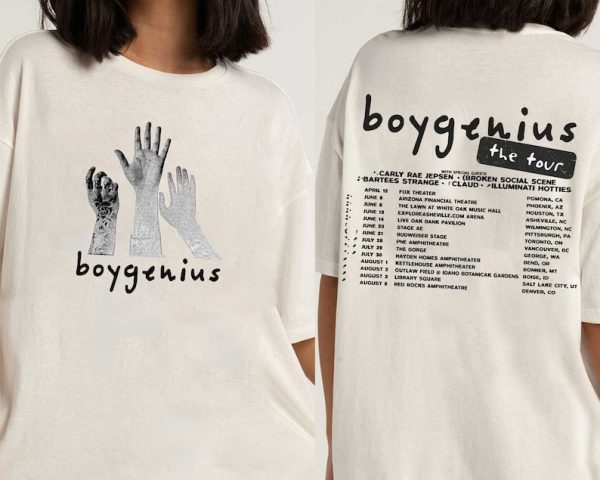 Boygenius Merch Sweatshirt Hoodie The Record Indie Rock Music Tour 2023 Phoebe Bridgers Julien Baker Lucy Dacus 20 dollars Tooth Tracklist